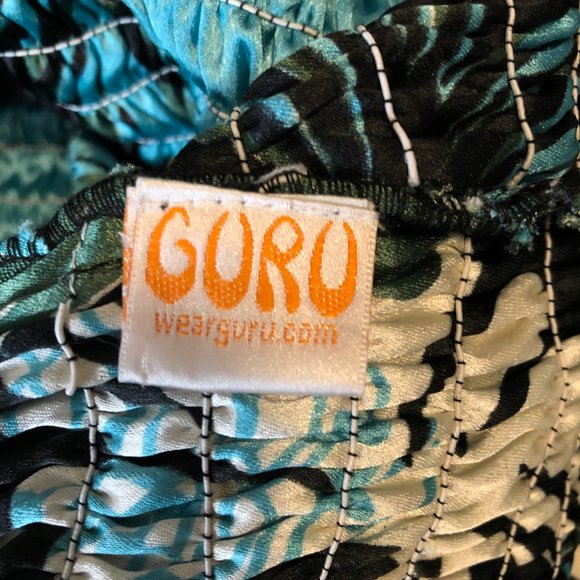 GURU | Turquois Black Gold Multi Wear Dress (size L) - Picture 5 of 9